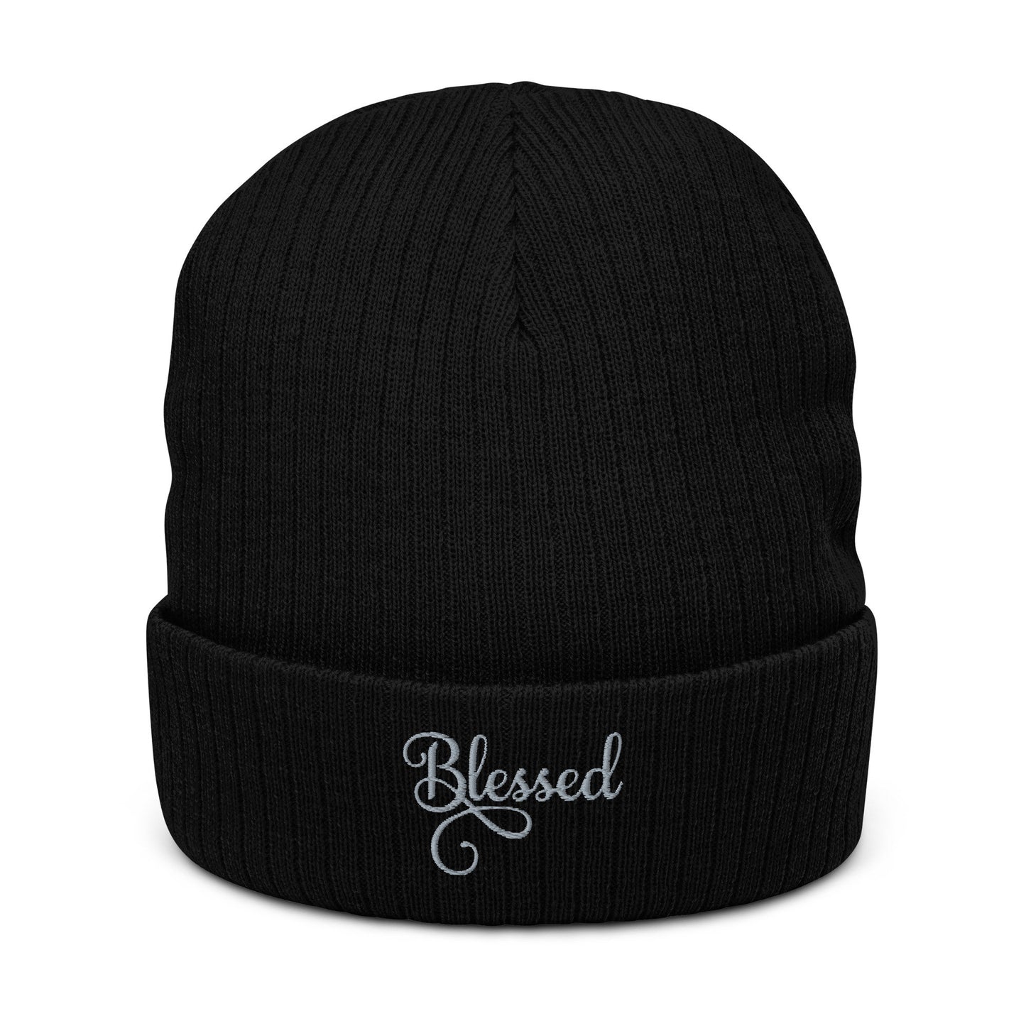 Blessed Ribbed knit beanie