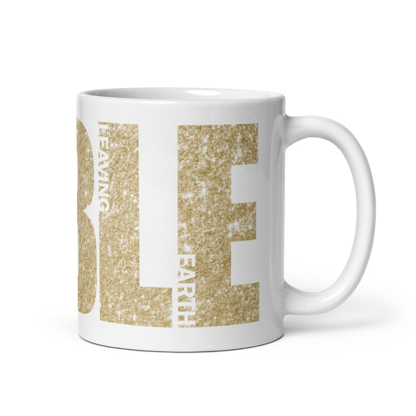 BIble White/Gold glossy mug