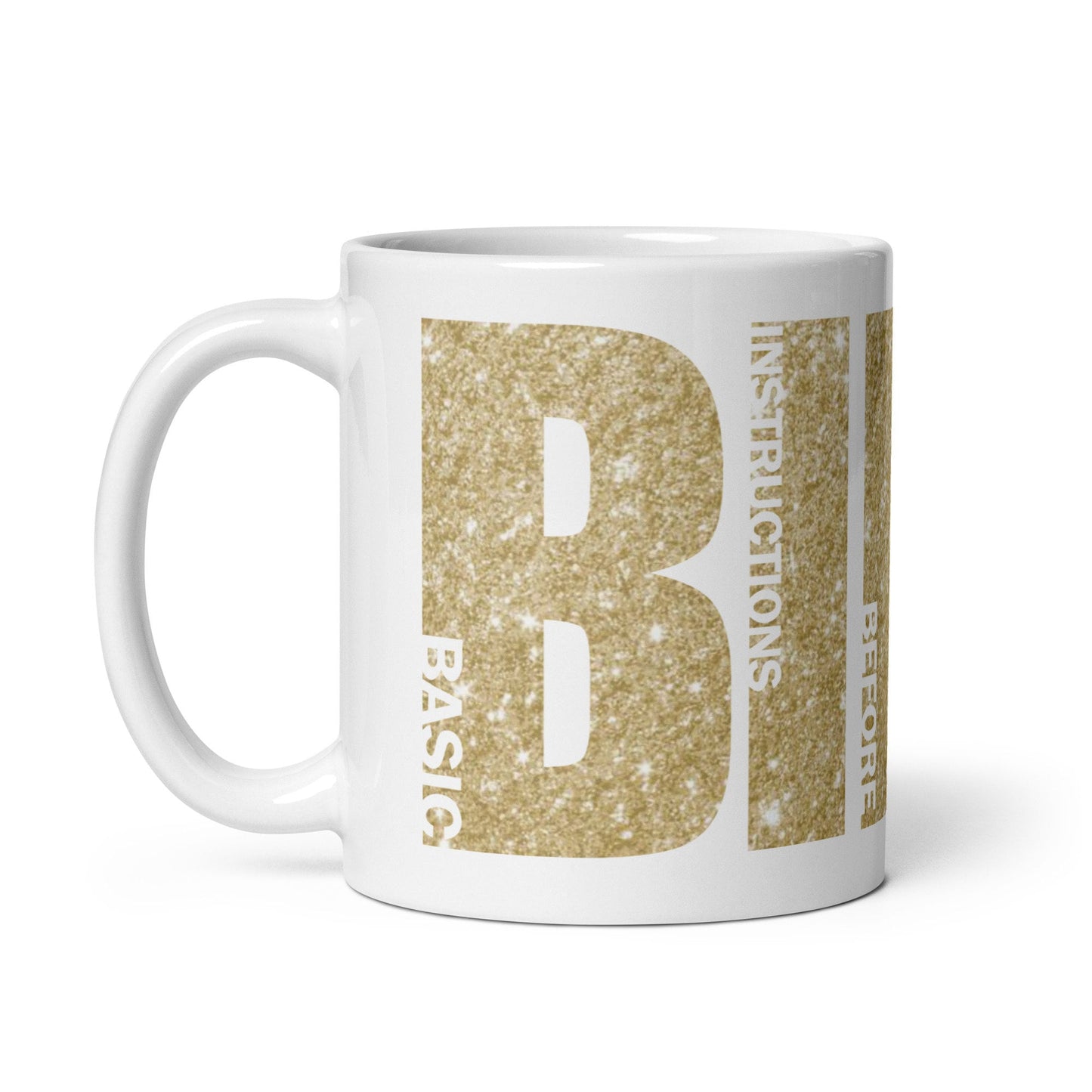 BIble White/Gold glossy mug