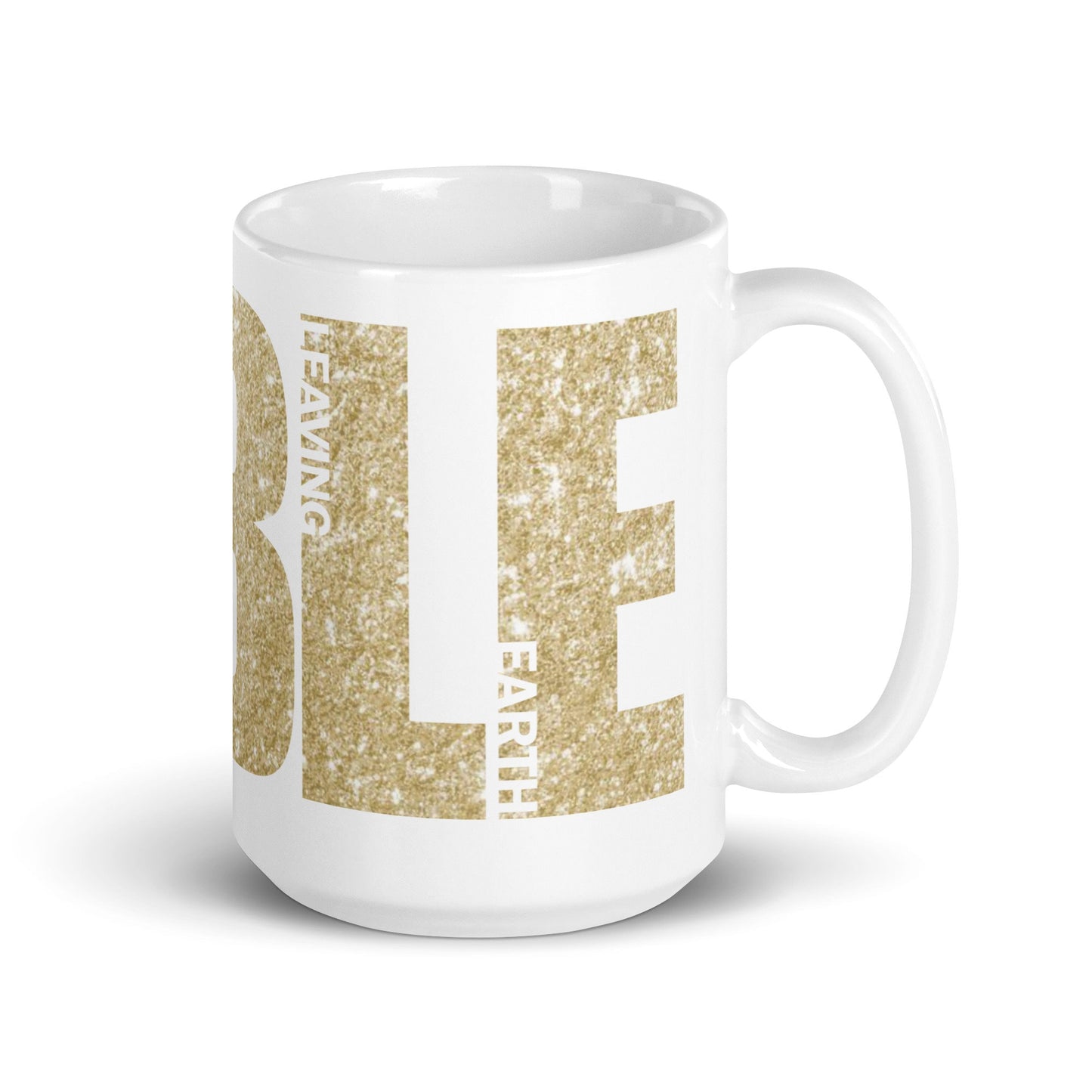 BIble White/Gold glossy mug