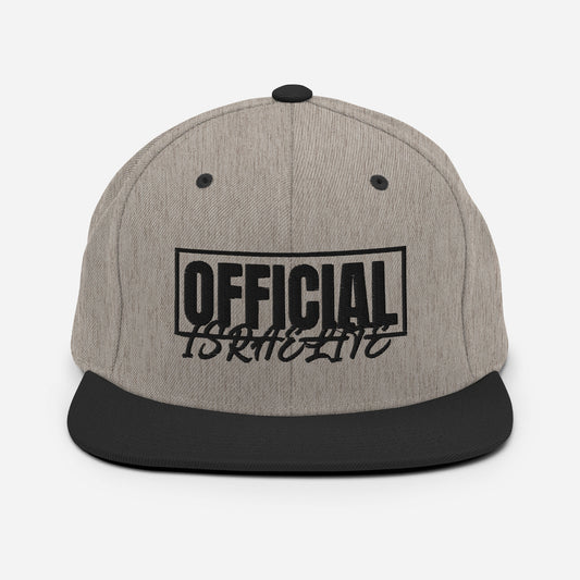 Official Israelite 3D Embroidered Snapback Hat