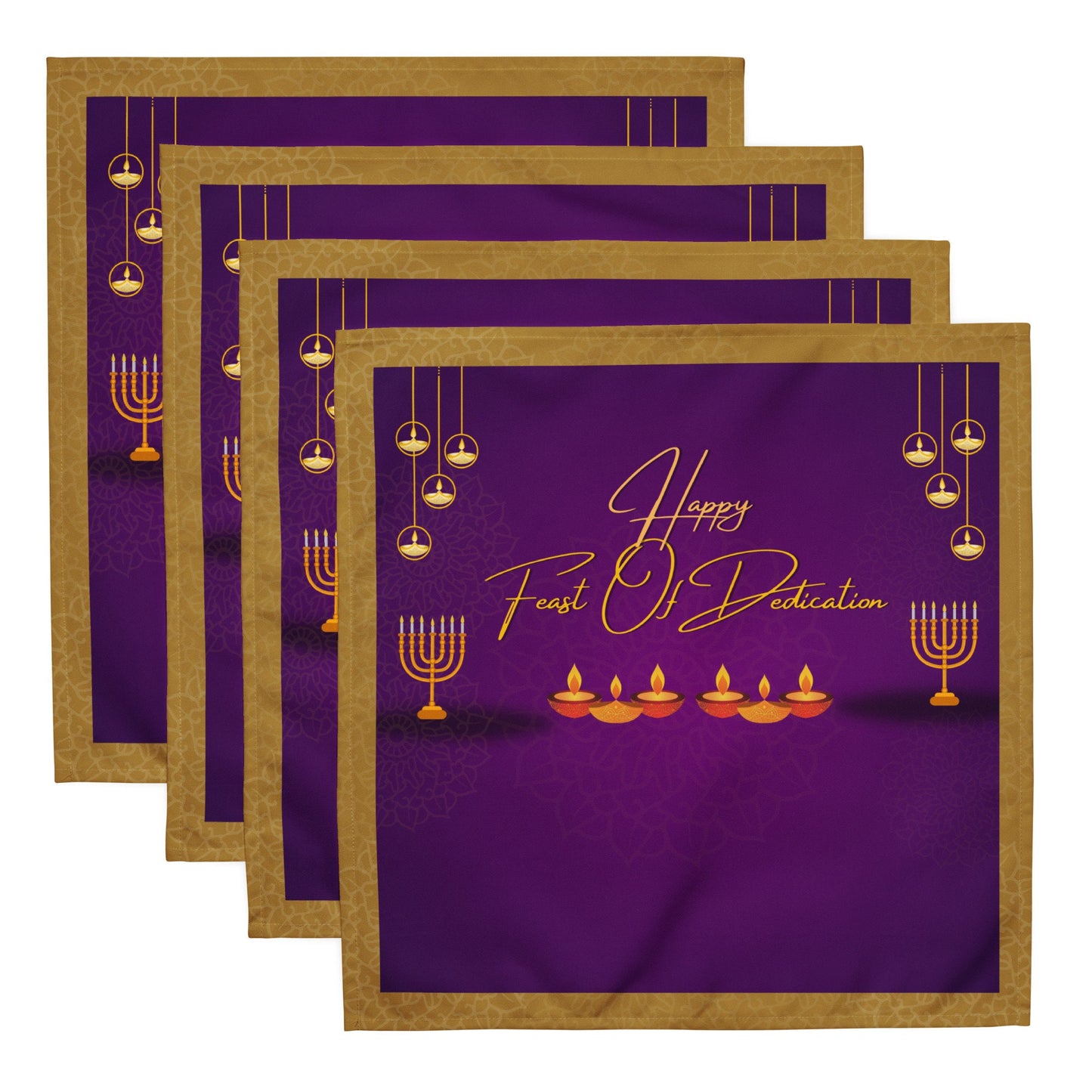 Feast of Dedication Cloth napkin (set of 4)