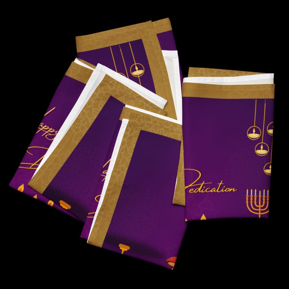 Feast of Dedication Cloth napkin (set of 4)